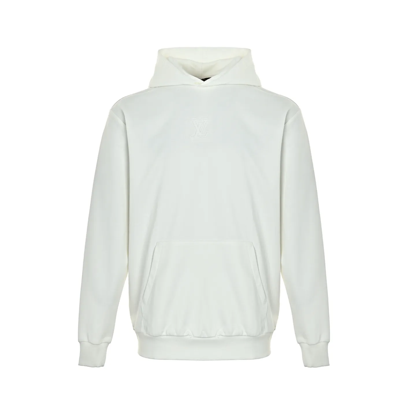 Louis Vuitton/Louis Vuitton embossed letter hooded sweatshirt